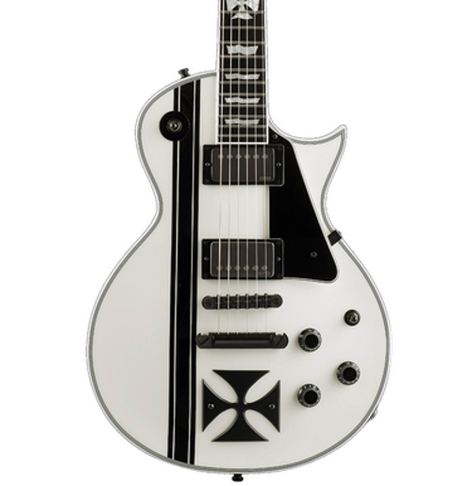 ESP Guitars Iron Cross James Hetfield Model Electric Guitar, Snow White EIRONCROSSSW