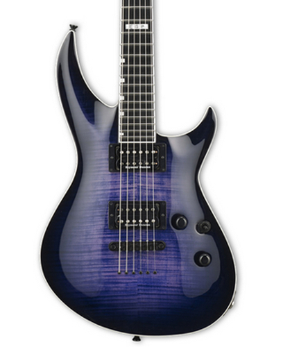 ESP Guitars E-II Horizon-III Electric Guitar, Reindeer Blue EIIHORQMFRRDB