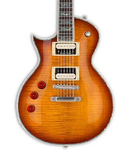 ESP Guitars LTD EC-1000 LH Left-Handed Electric Guitar, Amber Sunburst LEC1000ASBLH