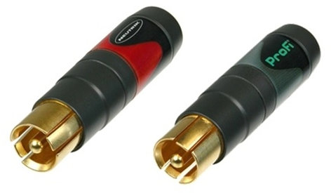 Neutrik NF2C-B/2 Pair Of RCA Plugs For Large Diameter Cable