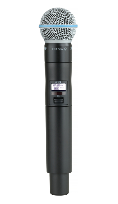 Shure ULXD2/B58-H50 Digital Handheld Transmitter With Beta 58A Capsule, H50 Band