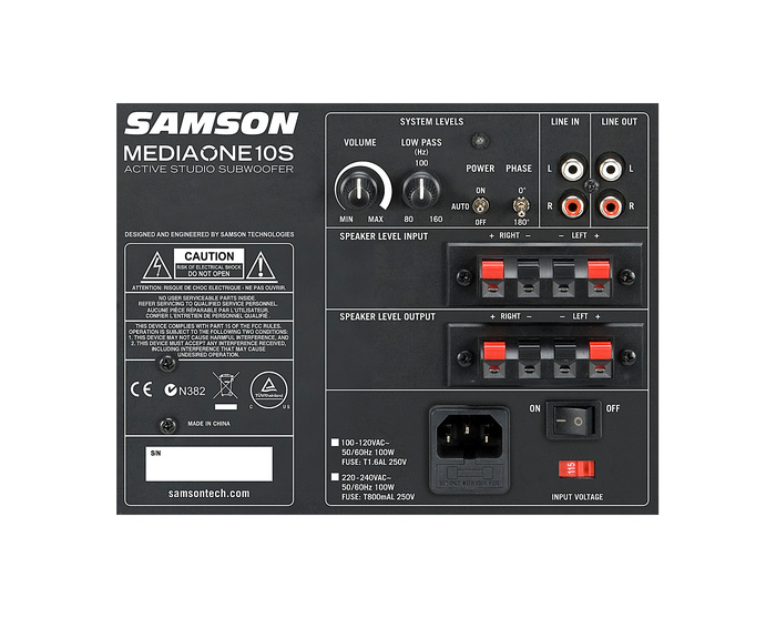 Samson Media One 10S MediaOne 10" Active Studio Subwoofer