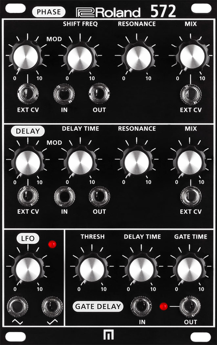 Roland System-500 572 Module 16HP Phaser, Delay, And LFO EuroRack Module