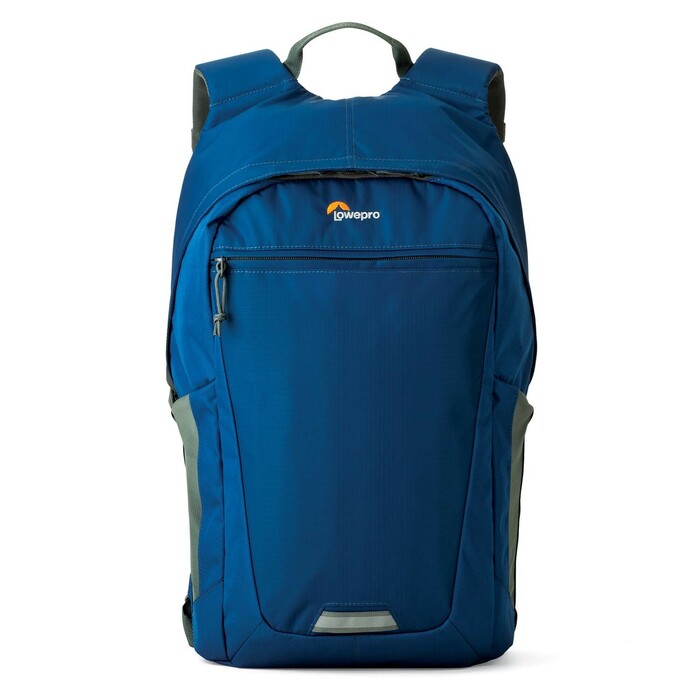 LowePro LP36958 Photo Hatchback BP 250 AW II 22-Liter Backpack For DLSR, Action Camera And Tablet, Midnight Blue / Grey