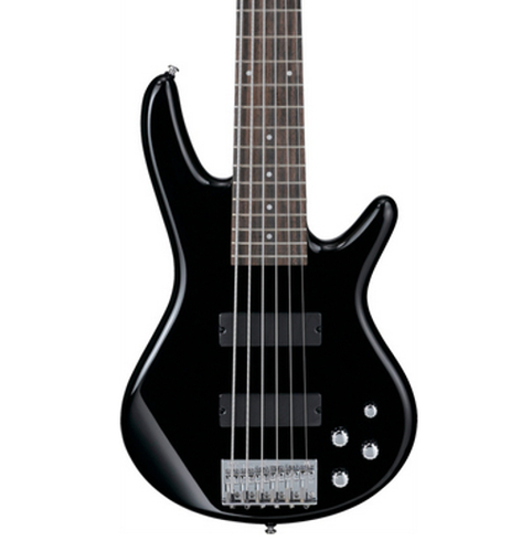 Ibanez GSR206 BK Gio 6-String Bass Black 6 String Bass GSR206BK
