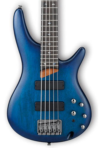 Ibanez SR505 SR Standard 5 String Electric Bass - Sapphire Blue Flat SR505SBF
