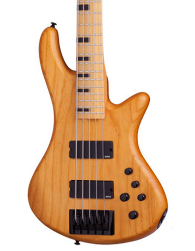 Schecter Guitars Stiletto-5 Session Aged Natural Satin 5-String Electric Bass STILETTO-SESSION-5