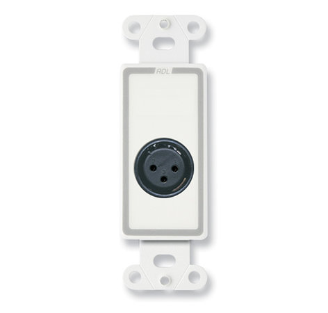 Radio Design Labs D-XLR3F Decora® Wall Plate with 3-Pin XLR-F Connector with Terminal Block DXLR3F