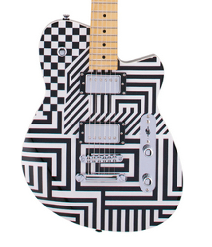 Reverend Guitars Jenn Wasner Signature JW-1 Solid Body Electric Guitar with "Optic Interruption" Finish JW1