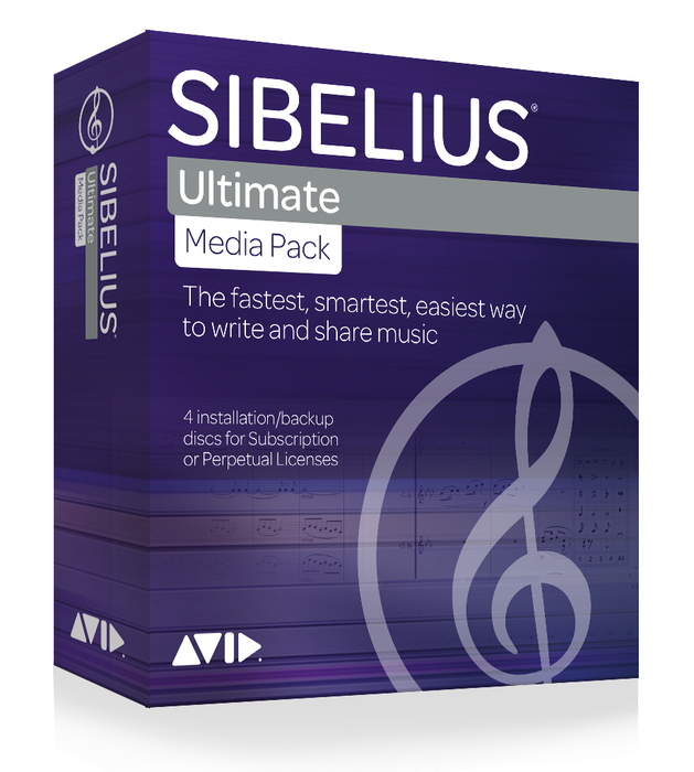 Avid Sibelius Ultimate DVD Media Pack - EDU DVD Installer Disc Only, For Education / Academic Institutions