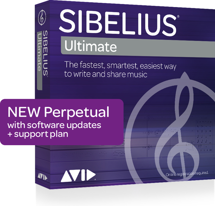 Avid Sibelius Ultimate Perpetual License Plus AudioScore Professional Notation And Scoring / Transcription Software
