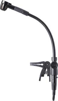 AKG C519ML Clip-on Instrument Mic for Wind Instruments, Drums & Percussion, for use with B29L battery power supply, AKG WMS bodypack transmitters, or the MPAVL adapter for external phantom powering C519ML