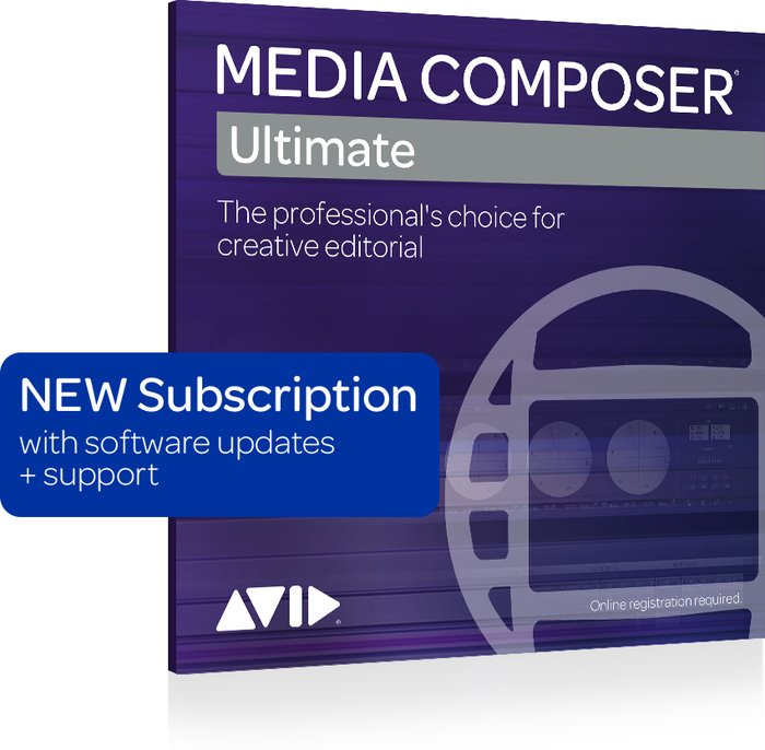 Avid Media Composer Ultimate 2-Year Subscription 24-Month Subscription License, New