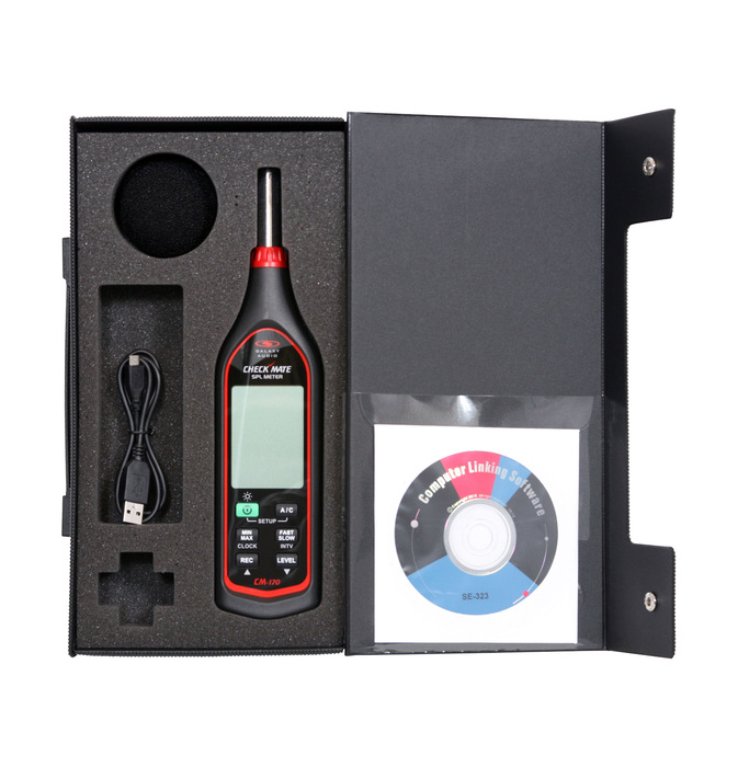 Galaxy Audio CM170 DB Meter, With Electronic Calibration, Data Logging, Mini-USB Interface