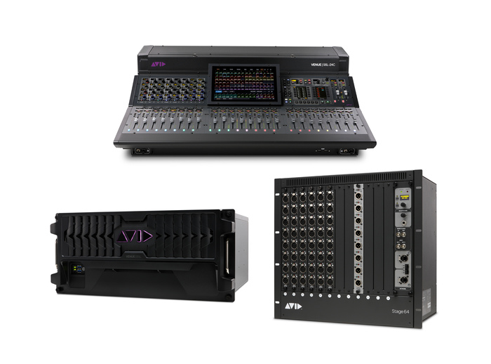 Avid VENUE S6L 24C Live Mixing System 144 S6L-24C Control Surface With E6L-144 Engine And Stage 64 48x8 I/O Module