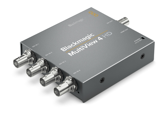 Blackmagic Design MultiView 4 HD 4 SDI Video Source Processor With HD Output Resolution