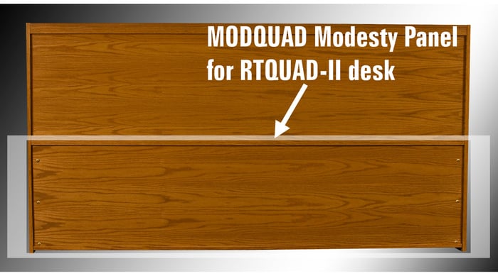 HSA MODQUAD Modesty Panel For Rolltop Custom Quad Desks