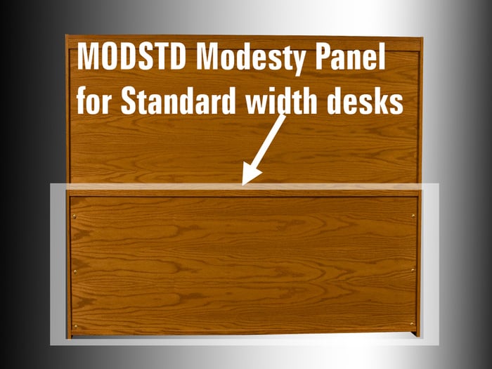 HSA MODSTD Modesty Panel For 44" Wide Rolltop Desks