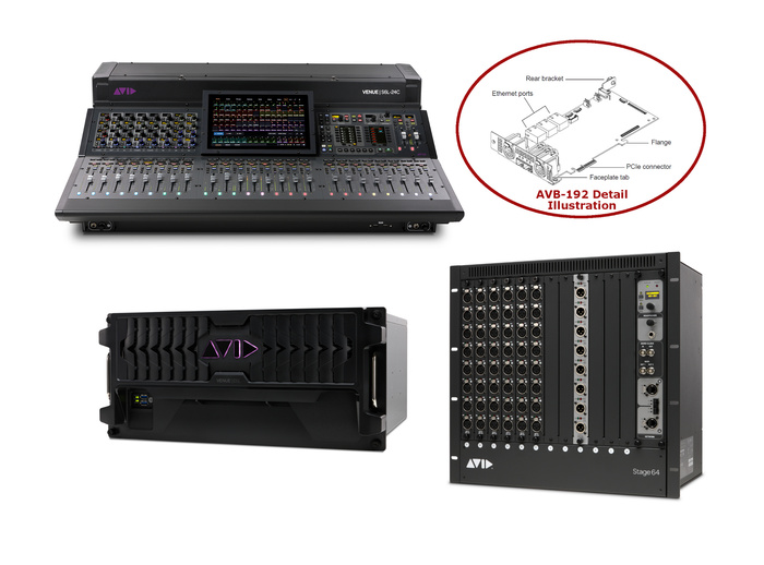 Avid VENUE S6L 16C Live Mixing System 112 Stage 16 S6L-16C Control Surface With E6L-112 Engine And 3 Stage 16 I/O Racks