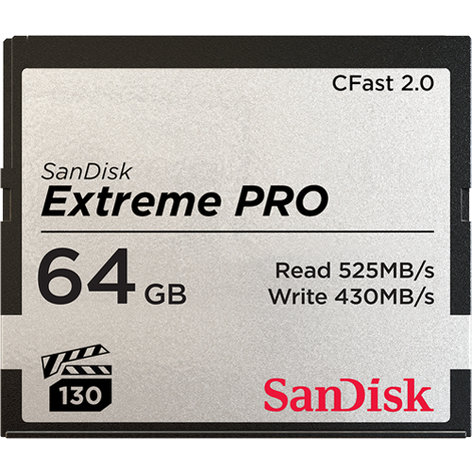 SanDisk 64GB Extreme PRO CFast 2.0 64GB Memory Card