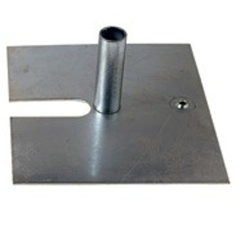 Rose Brand Pipe and Drape Base Plate 14" X 16" X 3/16" Standard, 12 Lbs With 4" Pin