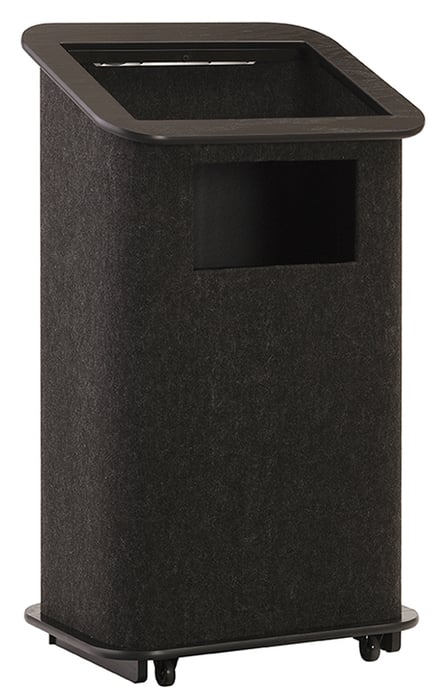 Soundcraft Systems CFLO CFL Floor Lectern Convention Series Lectern With Black Carpet And Natural Wood Trim