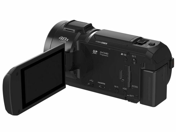 Panasonic HC-V800K 1/2.5” BSI Sensor HD Camcorder With 24X Lens And 3 O.I.S. Stabilizers