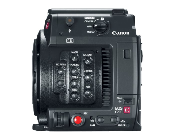 Canon EOS C200B Accessory Kit 4K Cinema Camera With 4" Monitor, Handle, Handgrip And More