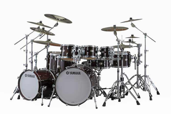 Yamaha Absolute Hybrid Maple 5-Piece Shell Pack 10"x7" And 12"x8 Rack Toms, 14"x13" And 16"x15" Floor Toms And A 22"x18" Bass Drum