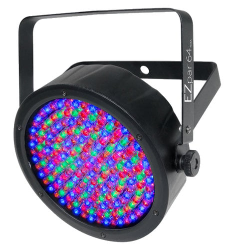 Chauvet DJ EZpar 64 RGBA 180x0.25W RGBA LED Battery Powered PAR Can In Black