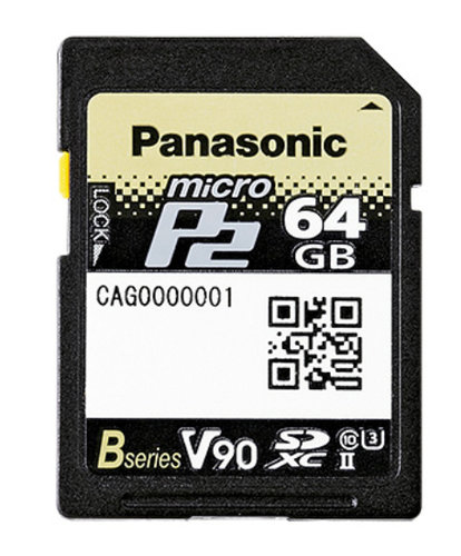 Panasonic AJ-P2M064BG 64GB B Series MicroP2 Memory Card