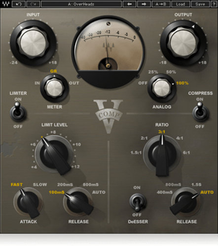 Waves V-Comp Vintage Compressor Plug-in (Download)