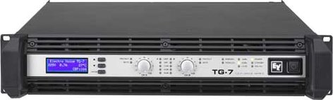 Electro-Voice TG7 Power Amplifier, Touring Grade, Class H, 2 x 2500W @ 4 ohms continuous TG7