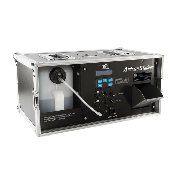 Chauvet Pro AMHAZE Stadium 1200W Water Based Haze Machine With DMX, 14,000 Cfm Output In Case