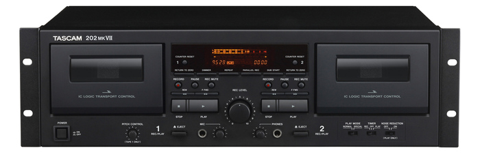 Tascam 202mkVII Rackmount Professional Dual Cassette Deck