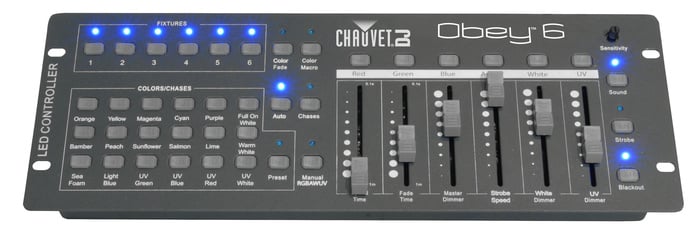 Chauvet DJ Obey 6 DMX Controller For Up To 6 Lighting Fixtures