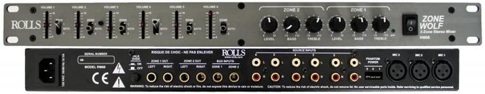 Rolls RM68 Zone Wolf Rack Mount Mixer RM68