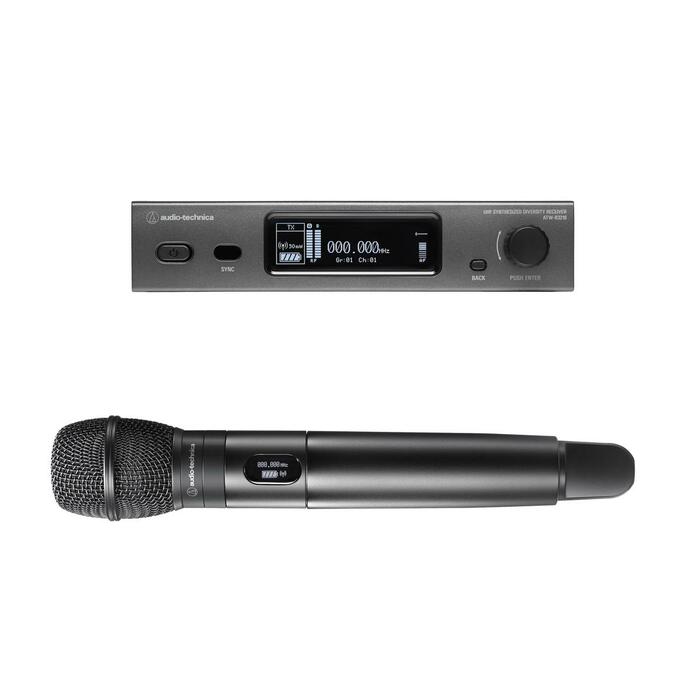 Audio-Technica ATW-3212/C710 3000 Series Wireless Handheld Mic System With Cardioid C710 Capsule