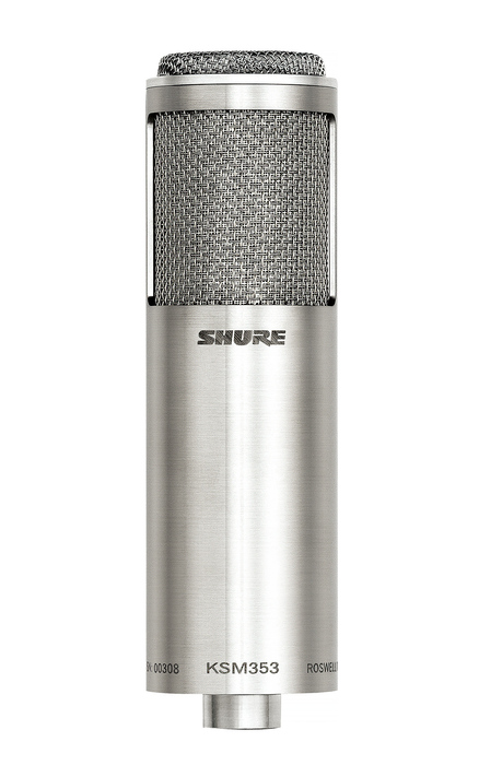 Shure KSM353/ED Premier Bi-Directional Ribbon Mic With Roswellite Ribbon Technology