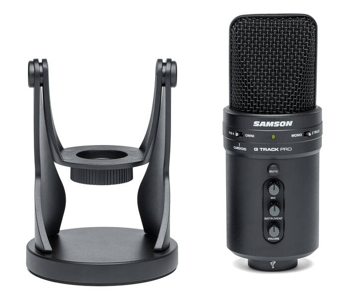 Samson G-Track Pro Professional USB Condenser Microphone With Audio Recording Interface