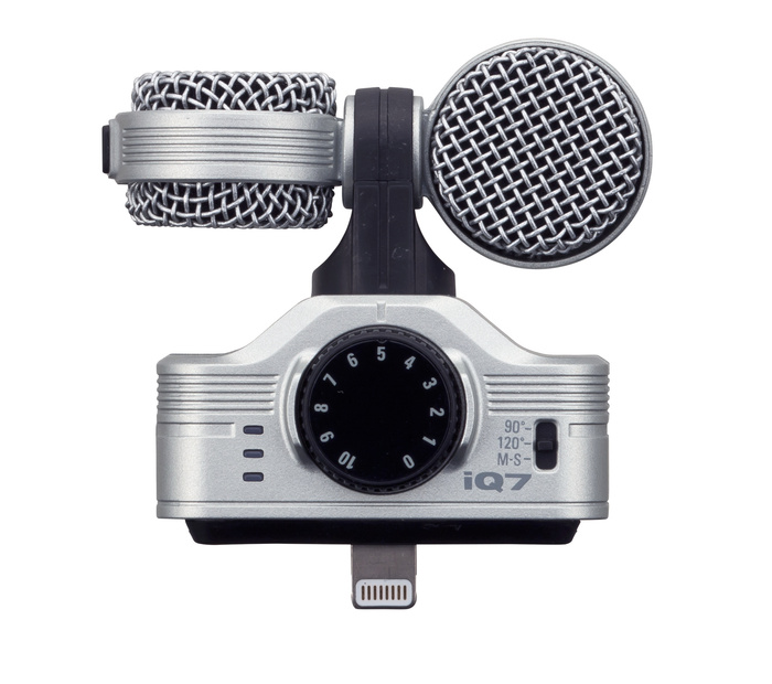 Zoom iQ7 Mid-Side Stereo Condenser Microphone For IOS Devices With Lightning Connector