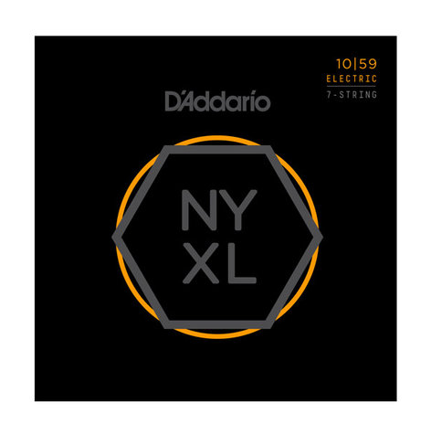 D`Addario NYXL1059 Nickel Wound 7-String Electric Guitar Strings