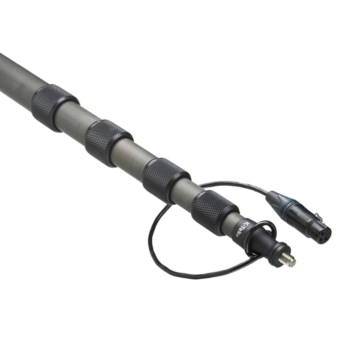 K-Tek KEG-100CCR Avalon Series Graphite Boom Pole With Internal Coiled XLR Cable