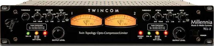 Millennia Media TCL2 TwinCom Stereo Compressor/Limiter, Tube And Discrete Solid State