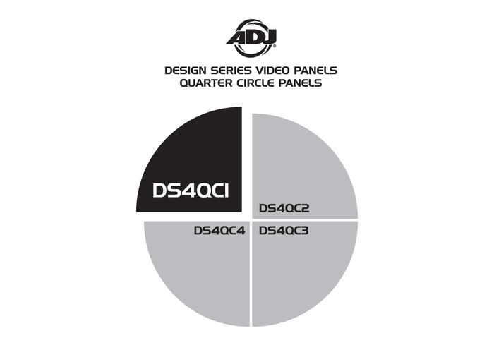 ADJ DS4QC1 4.8mm Pitch Quarter Circular Top Left LED Video Wall Panel