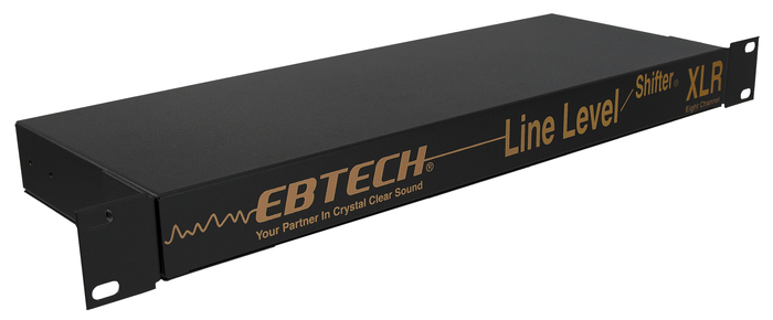 Ebtech LLS8XLR-BLACK Line Level Shifter, Rackmount, XLR Connectors