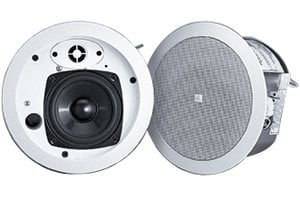JBL Control 24CT MicroPlus 4" Ceiling Speaker with Transformer for 70V/100V Systems in White CONTROL-24CT-MICRO+