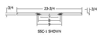 Quam SSC-1 Single Speaker Support Channel For Gypsum Board Or Drop Tile Ceilings