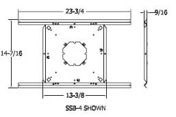 Quam SSB4 Support Bridge For 4" Baffle Ceiling Speakers