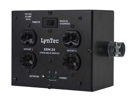 LynTec XRM 20 Relay Module Dual Relay Module With (2) Duplex Outlets, 20A Max